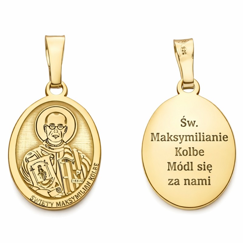 Medalik srebrny Ag925 Św.Maksymilian Kolbe MDC005G