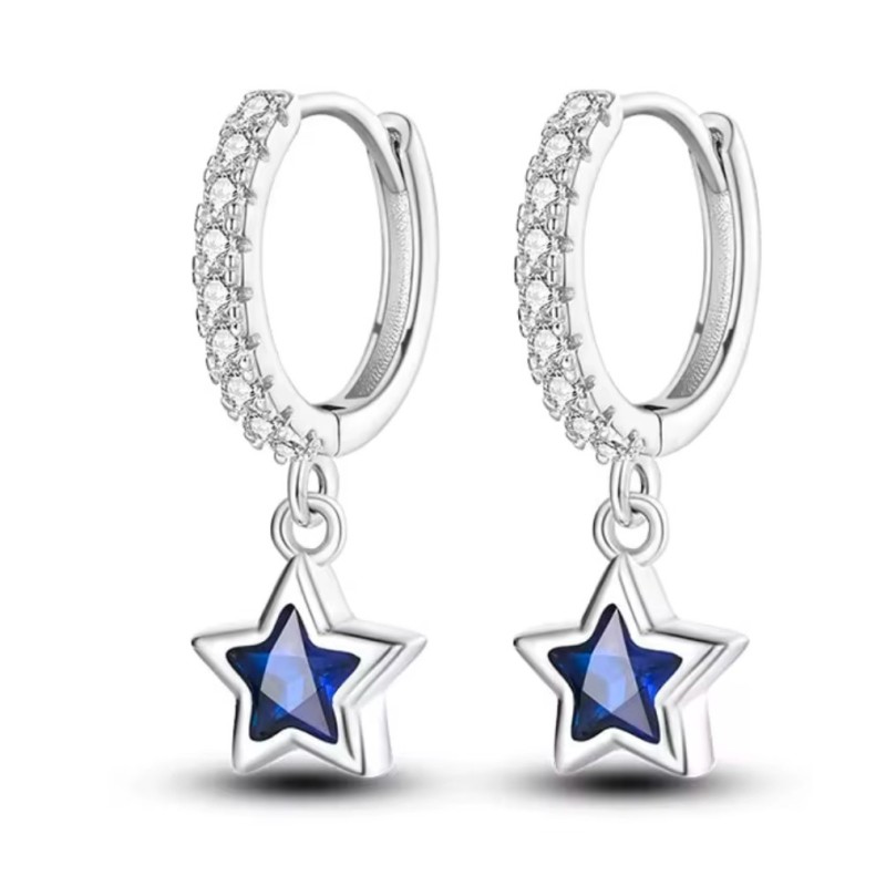 Srebrne kolczyki Ag 925 gwiazdka IM0950525ER