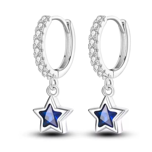 Srebrne kolczyki Ag 925 gwiazdka IM0950525ER