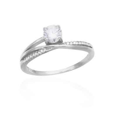 Srebrny pierścionek rodowany Ag 925 IMR0111222