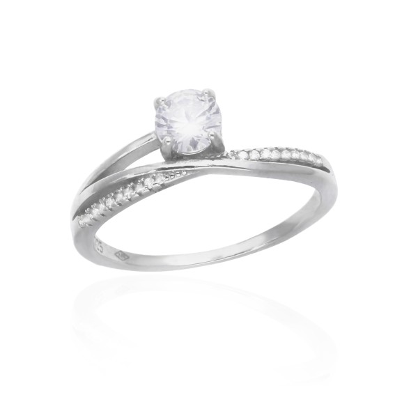 Srebrny pierścionek rodowany Ag 925 IMR0111222