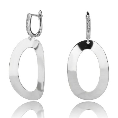 Kolczyki srebrne Ag 925 rodowane IM0160125ER