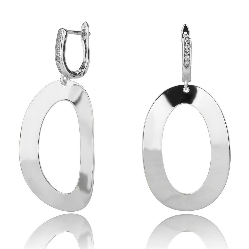 Kolczyki srebrne Ag 925 rodowane IM0160125ER