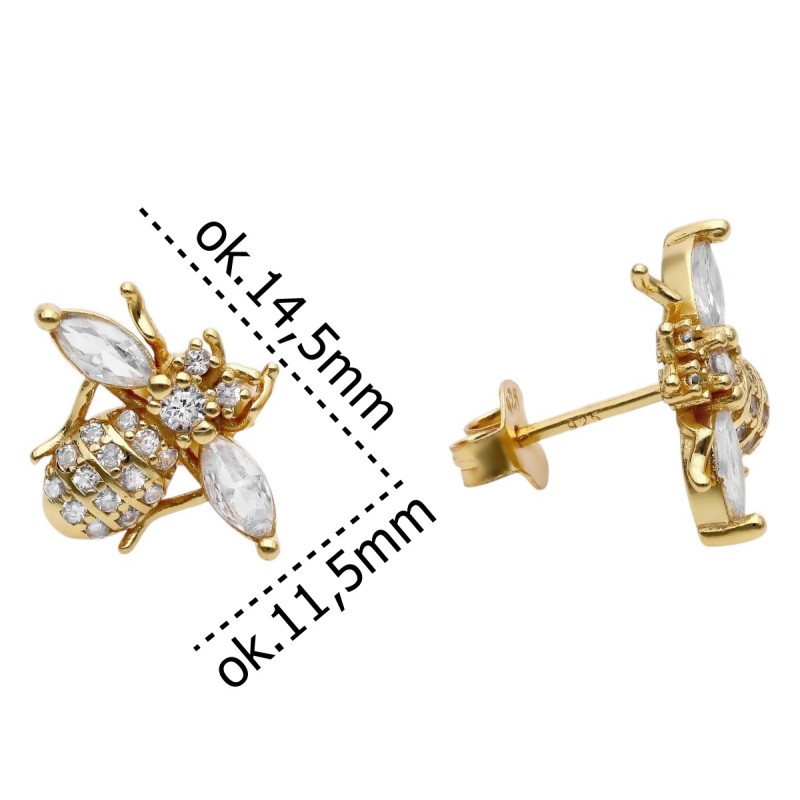 Srebrne kolczyki Ag 925 pszczoły IM0670125EG