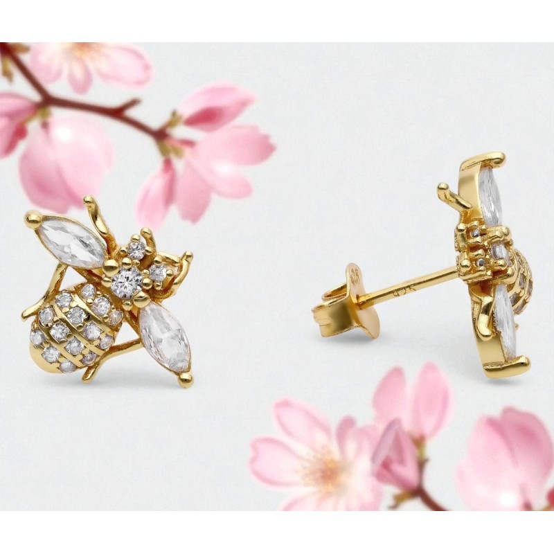 Srebrne kolczyki Ag 925 pszczoły IM0670125EG