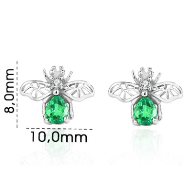 Srebrne kolczyki Ag 925 Owady IM0270623ER