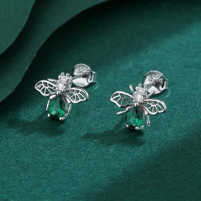 Srebrne kolczyki Ag 925 Owady IM0270623ER