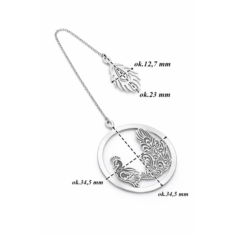 Zakładka do książki Ag 925 paw ZAK03R