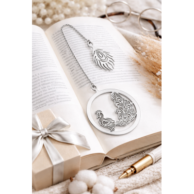 Zakładka do książki Ag 925 paw ZAK03R