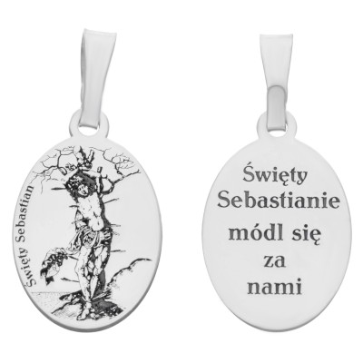 Medalik srebrny Ag 925 Św. Sebastian MDC075R