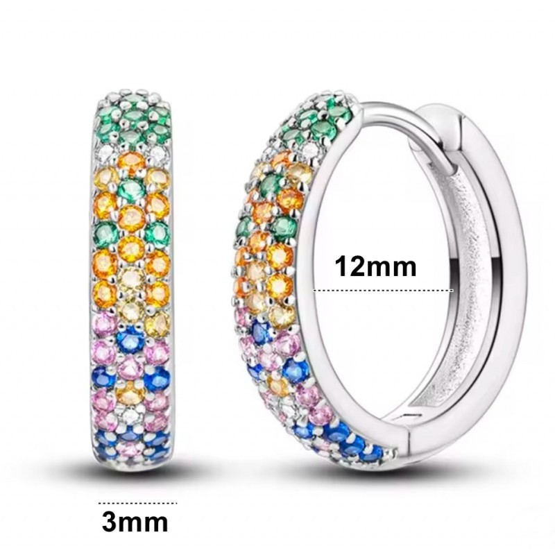 Srebrne kolczyki Ag 925 koła IM0860525ER