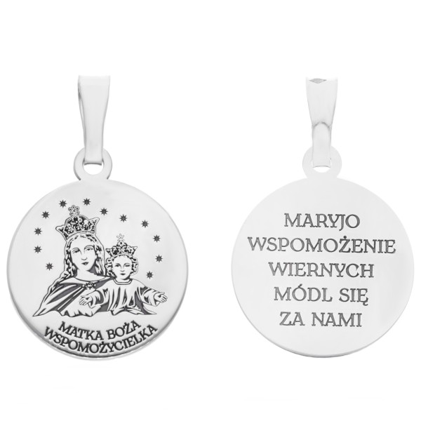 Medalik srebrny rodowany MB Wspomożycielka MDC081R