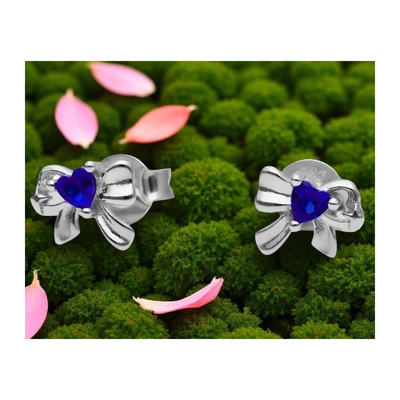 Srebrne kolczyki Ag 925 Kokardki IM0860125ER_B