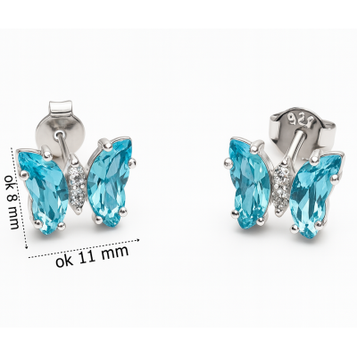 Kolczyki srebrne Ag 925 motyl IM0010625ER_g