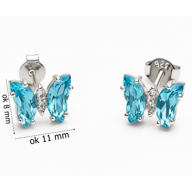 Kolczyki srebrne Ag 925 motyl IM0010625ER_g