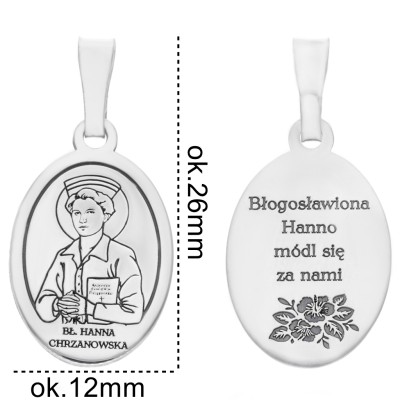Medalik srebrny Ag 925 Bł.Hanna Chrzanowsk MDC087R