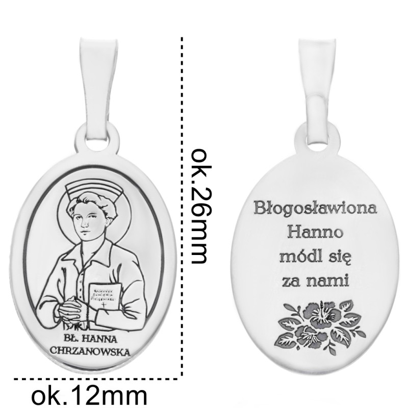 Medalik srebrny Ag 925 Bł.Hanna Chrzanowsk MDC087R