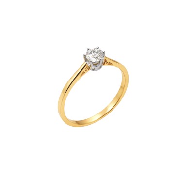 Złoty pierścionek Au 585 z diamentem R09919YW
