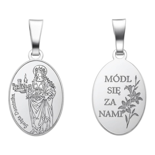 Medalik srebrny Ag 925 Św. Dominika MDC122R