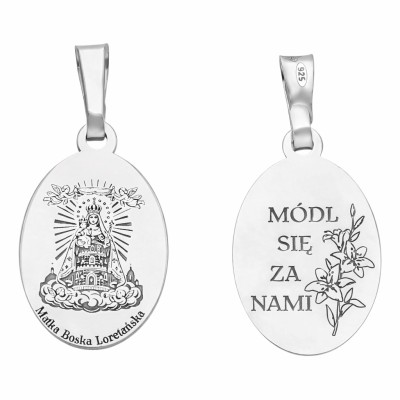 Medalik srebrny Matka Boska Loretańska MDC133R