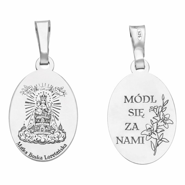 Medalik srebrny Matka Boska Loretańska MDC133R