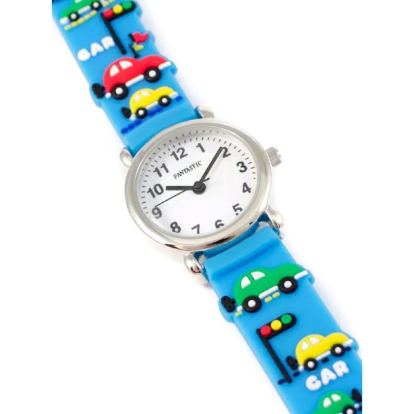 Zegarek kwarcowy dla dzieci FANTASTIC samochodziki