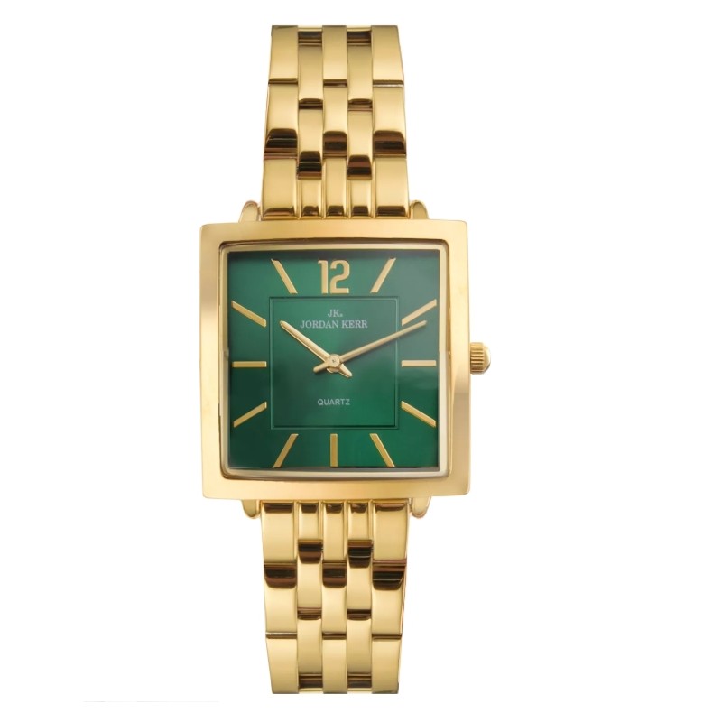 Zegarek damski Jordan Kerr P9010 IPG Green Dial