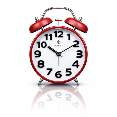 Budzik Kwarcowy PERFECT TBD11502 Czerwony