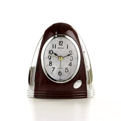 Budzik kwarcowy Brenner EZ-DARK WOOD