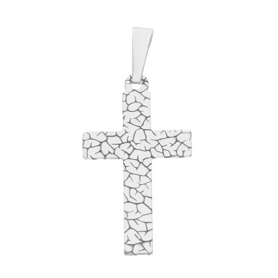 Krzyżyk srebrny Ag 925 rodowany KC032RS