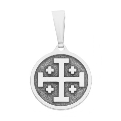 Medalik srebrny Ag 925 Krzyż Jerozolimski KC009OXS