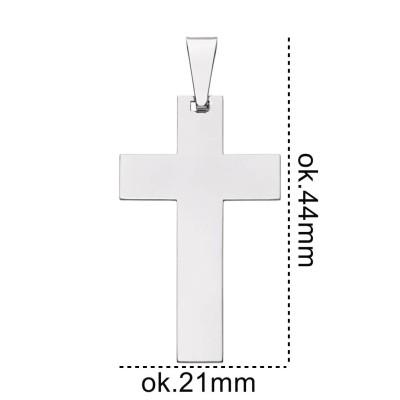 Krzyżyk srebrny Ag 925 rodowany KC036RS