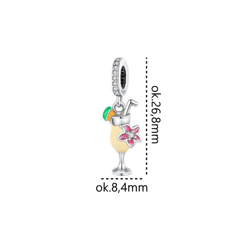 Charms zawieszka srebrna Ag 925 Drink IM00120624CH