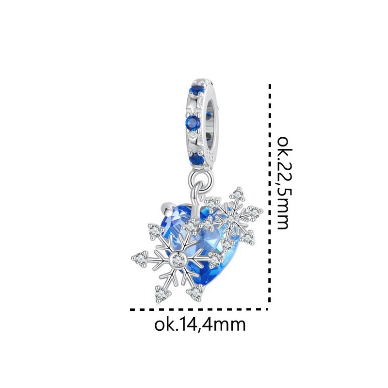 Charms srebrny Ag 925 zimowe serce IM0030524CH