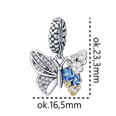 Charms zawieszka srebrna Ag 925 Motyl IM0030624CH