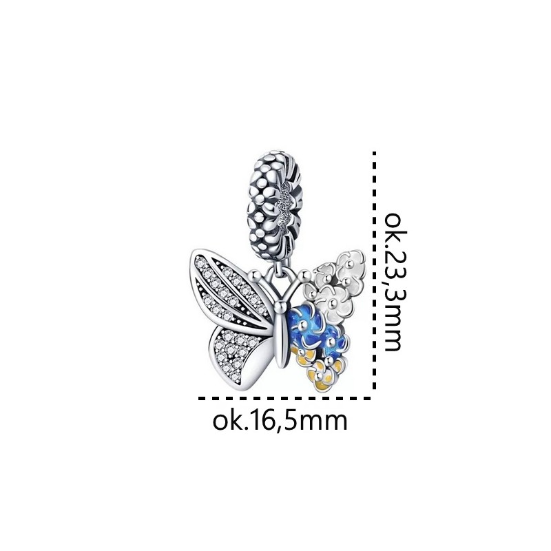 Charms zawieszka srebrna Ag 925 Motyl IM0030624CH