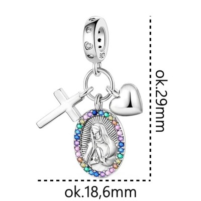 Charms zawieszka srebrna Ag 925 Maryja IM0100524CH