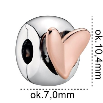 Charms stoper Ag 925 serce IM0230724CH