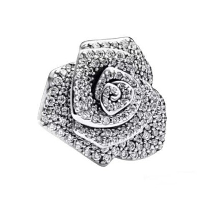 Charms srebrny Ag925 róża z cyrkoniami IM0340724CH