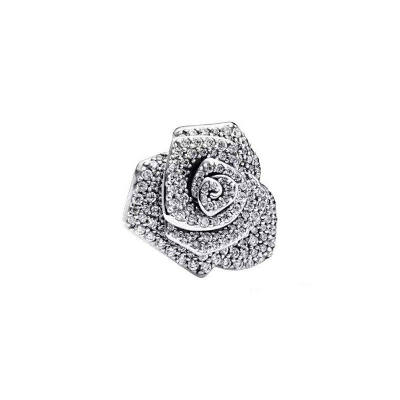 Charms srebrny Ag925 róża z cyrkoniami IM0340724CH
