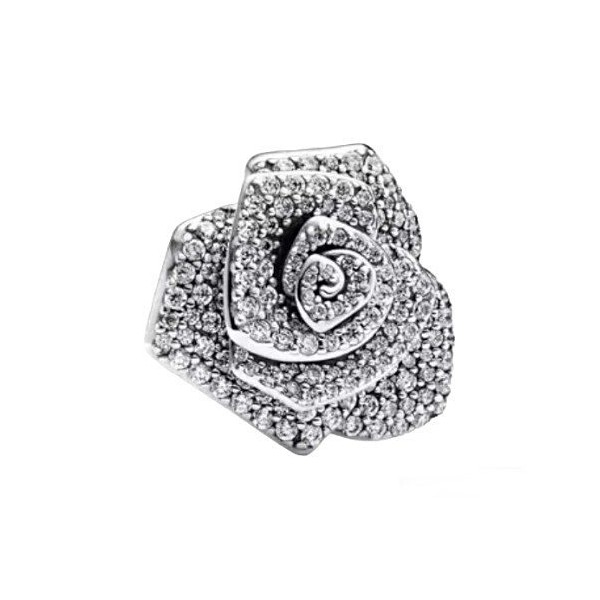 Charms srebrny Ag925 róża z cyrkoniami IM0340724CH
