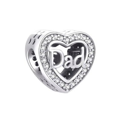 Charms srebrny Ag 925 serce "Dad" IM0600425CH