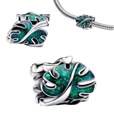Charms srebrny Ag 925 liść monstery IM2460425CH