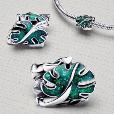 Charms srebrny Ag 925 liść monstery IM2460425CH