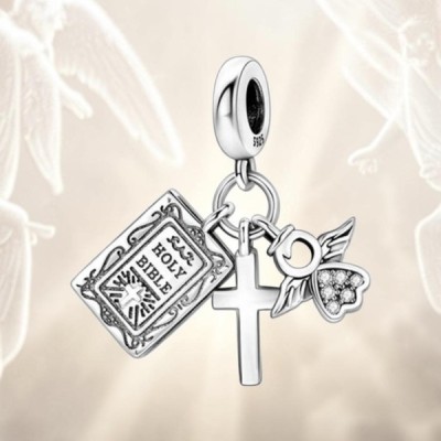 Charms Ag 925 Biblia krzyż aniołek IM0360424CH