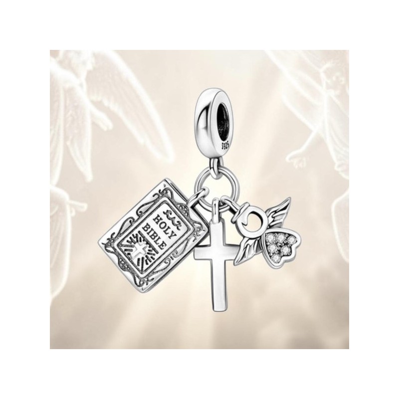Charms Ag 925 Biblia krzyż aniołek IM0360424CH