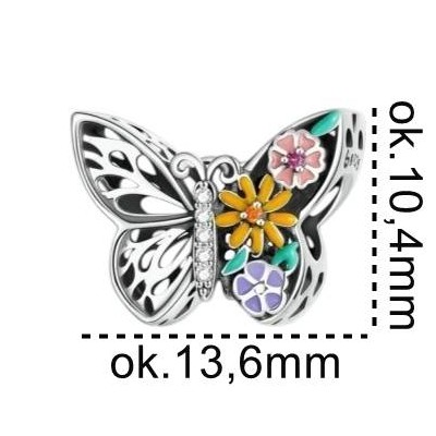 Charms srebrny Ag 925 Motyl IM0480424CH