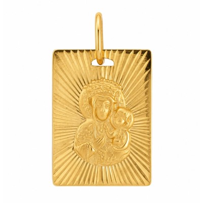 Medalik złoty Au 585 Matka Boska Częstochowska