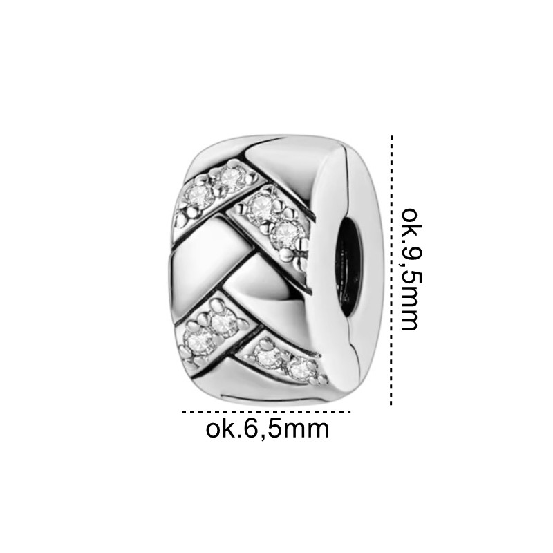 Charms srebrny Ag 925 stoper cyrkonie IM0840525CH