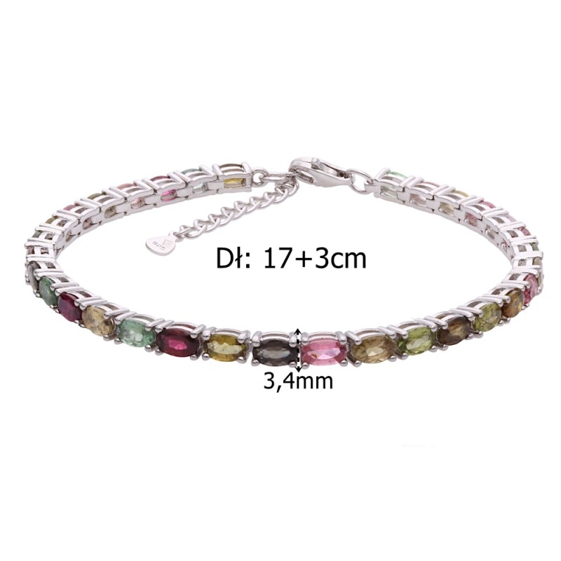 Bransoleta Ag 925 Multi Sapphire NA1674-B-MU-WP